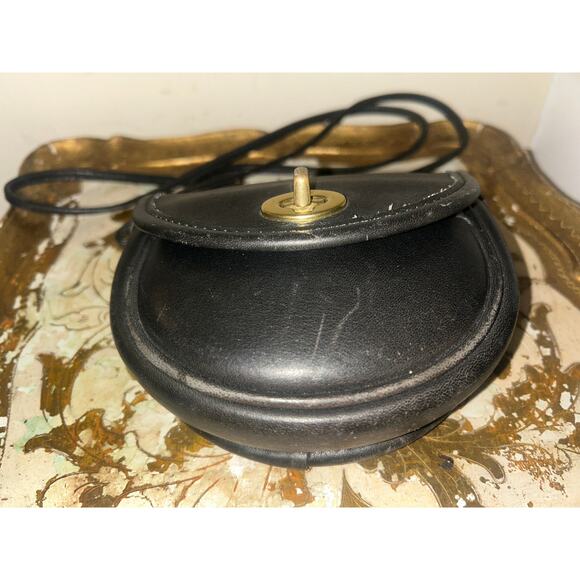 Vintage COACH Black MINI TURN LOCK Crossbody CONVERTIBLE Belt Bag 9826 USA - Picture 6 of 10